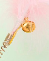 不倒翁羽毛貓玩具