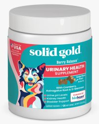 Solid Gold素力高 紅莓藍莓精華丸(煙肉味) 120粒(犬用)