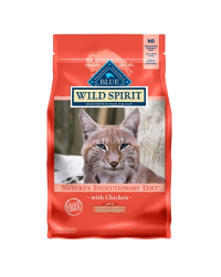 (限時特價65折)BLUE BUFFALO 美國藍摯 WILD SPIRIT GRAIN FREE 室內成貓 無穀物雞肉去毛球及體重控制貓糧 4lbs