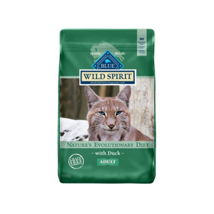 (限時特價65折)BLUE BUFFALO 美國藍摯 WILD SPIRIT GRAIN FREE 室內成貓 無穀物鴨肉貓糧