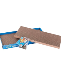 瓦通紙貓抓板附貓草(平板-兩件裝)