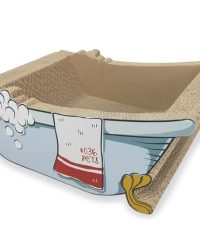 瓦通紙貓抓板附貓草(浴缸)