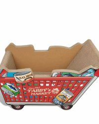 瓦通紙貓抓板附貓草(超市購物車)