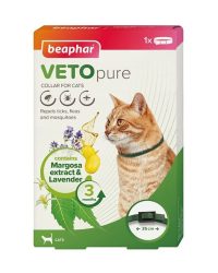 Beaphar VETO pure回歸自然防蚊、蜱、蝨3合1頸帶 (貓用35cm)