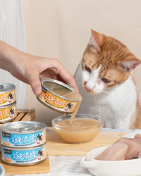 汪喵星球 無膠慢燉純湯罐 80g (貓犬用) (可選味道)