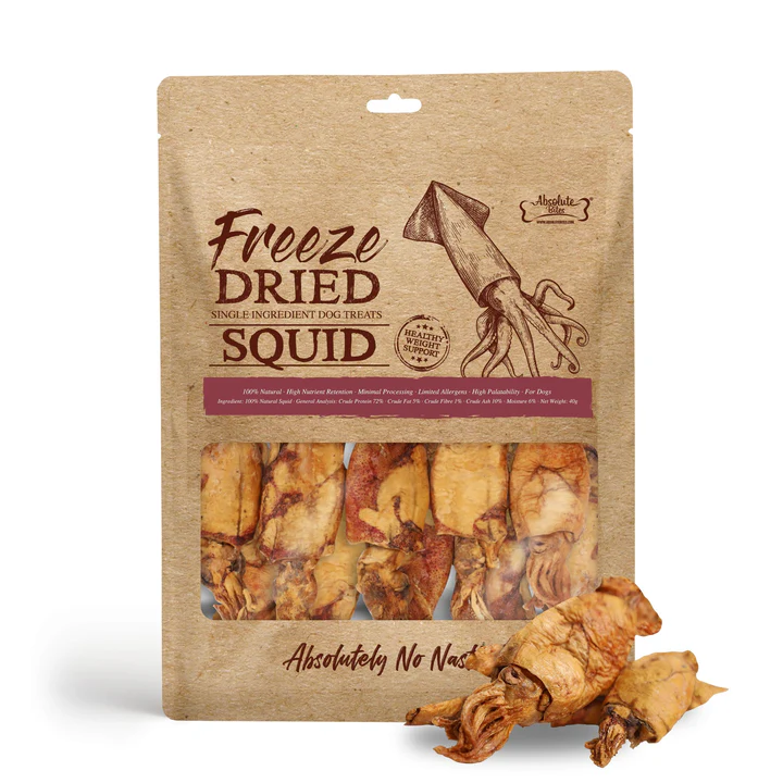 Absolute Bites Freeze Dried Squid 天然凍乾魷魚 40g