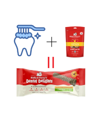 Stella & Chewy’s Dental Delights 凍乾放養雞4合1 趣味潔齒骨