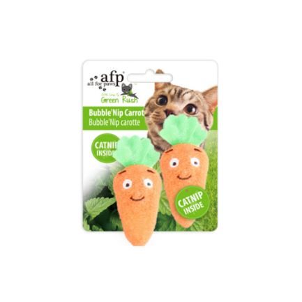 AFP Bubble’Nip Carrot 貓薄荷紅蘿蔔玩具 (2pcs)