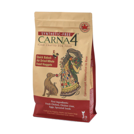 Carna4 全犬糧 - 有穀物 雞肉、雞肝、雞蛋配方 烘焙風乾糧