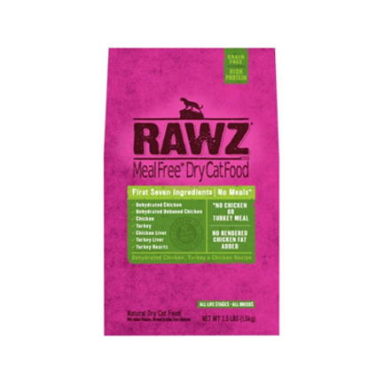 RAWZ 全貓乾糧 - 脫水雞肉和火雞肉配方