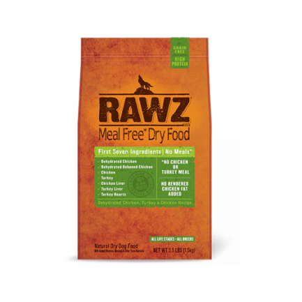 RAWZ 狗乾糧 - 脫水雞肉和火雞肉雞肉全犬糧