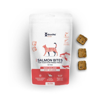 Korure Pets 100%紐西蘭凍乾帝王三文魚粒 50g(貓)