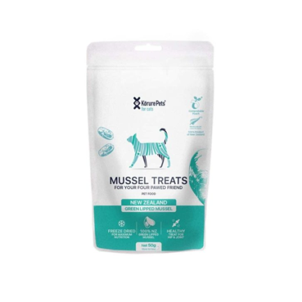 Korure Pets 100%紐西蘭凍乾蘭新鮮綠唇貽貝 50g(貓)