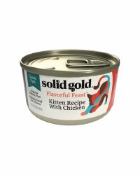 (12罐原箱優惠)Solid Gold素力高 無穀物貓罐頭 幼貓雞肉 3oz