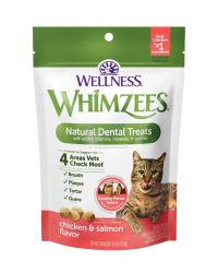 Whimzees 貓用潔齒餅 雞肉三文魚味 2oz