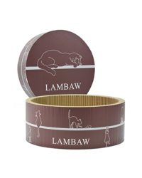 瓦通紙貓抓板附貓草(桶型-咖啡色)(款式隨機發貨)