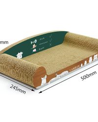 瓦通紙貓抓板附貓草(細梳化-貓圖案)