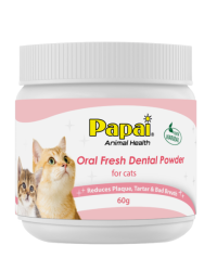 Papai Oral Fresh Dental Powder海藻深層潔牙粉 (三文魚味) (貓用) 60g