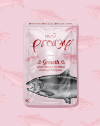 Pramy 功能性貓濕包 – 慕絲系列 三文魚 (幼貓) 70g (一盒12包)