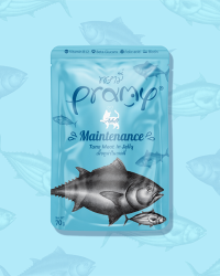 Pramy 功能性貓濕包 – 啫喱系列 (高級白肉吞拿魚) 健康維護列 70g (一盒12包)