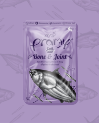 Pramy 功能性貓濕包 –  肉汁系列 高級白肉吞拿魚＋小銀魚 – 強骨健骼 (一盒12包)