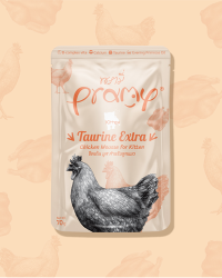 Pramy 功能性貓濕包 – 慕絲系列 鮮嫩雞肉 (幼貓) – 加倍牛磺酸 70g