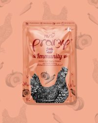 Pramy 功能性貓濕包 – 肉汁系列 (鮮嫩雞肉+南瓜+胡蘿蔔) – 提升免疫力 70g (一盒12包)
