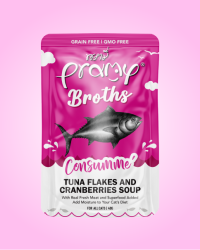 Pramy 營養湯包系列 – 吞拿魚清湯+蔓越莓(貓用) 40g