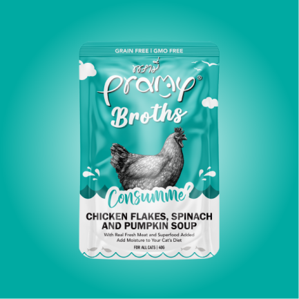 Pramy 營養湯包系列 - 吞拿魚清湯+菠菜南瓜+膠原蛋白 40g