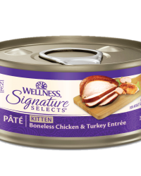 (套裝優惠24罐)Wellness Signature Select Pate 名廚精選 香濃肉醬貓濕糧主食罐 – 幼貓成長雞肉拼火雞配方 (可選容量)
