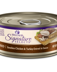 (套裝優惠24罐)Wellness Signature Select Ture Meat 名廚精選 真肉絲貓濕糧主食罐 – 雞肉火雞拼雞絲 (可選容量)