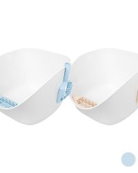 汪喵星球 專利小白鯨砂盆(49.5 x 41.5 x 35 cm) (可選顏色)