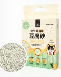 (原箱優惠6包)汪喵星球 益生菌消臭豆腐砂 – 花草味(條型) 7Lx6