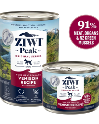(原箱12罐優惠)Ziwi Peak巔峰 Venison Recipe Canned Dog Food 鹿配方狗用主食罐 170g/390g