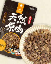 汪喵星球 冷凍乾燥原肉小零嘴 小丁狀系列 – 草飼牛肉丁 18g (貓犬用)