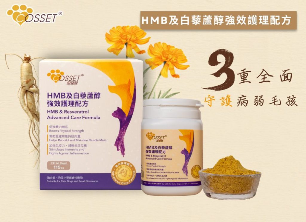 Cosset愛寵健 HMB及白藜蘆醇強效護理配方 115g 2