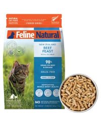 [香港正品行貨](買1包)K9 Feline Natural – Beef Feast 紐西蘭脫水鮮肉貓糧 單一蛋白凍乾 – 牛肉盛宴 320g