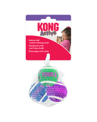 Kong Cat Active Tennis Balls with Bells 發聲彩色網球貓玩具套裝 3pcs