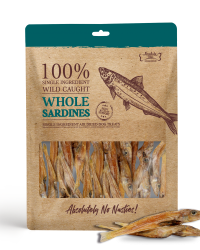 Absolute Bites Air Dried Whole Sardine 天然風乾原條沙甸魚 60g  (狗狗食用)
