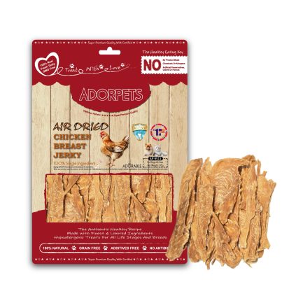 Adorable Adorpets Chicken Breast Jerky 天然無穀物風乾 上等雞胸塊 95g