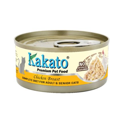 Kakato Complete Diet Tinned food for Adult & Senior Cats (Chicken) 全營養主食罐｜成貓・高齡貓配方(雞胸) 70g