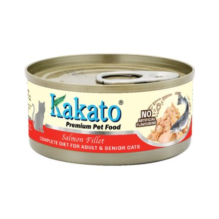 Kakato Complete Diet Tinned food for Adult & Senior Cats (Salmon) 全營養主食罐｜成貓・高齡貓配方(三文魚) 70g (複製)