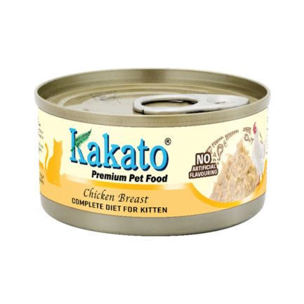 Kakato Complete Diet Tinned food for Kitten & Weight Gain Formula (Chicken) 全營養主食罐｜幼貓1–12個月及增重配方 (雞肉) 70g