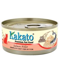 Kakato Complete Diet Tinned food for Kitten & Weight Gain Formula (Salmon) 全營養主食罐｜幼貓1–12個月及增重配方 (三文魚) 70g