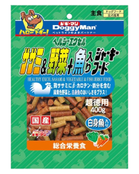 (4月限時優惠)滿$1000,即送:DoggyMan 野菜白身魚雞條/短裝雞肉野菜條 400g (款式隨機) 1包! (原價:$86)(此優惠可與其他會員優惠使用)