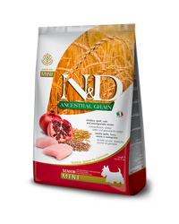 Farmina N&D Ancestral Grain Chicken and Pomegranate Senior mini – 天然低穀系列 雞肉+石榴 (高齡犬) (小顆粒) 2.5kg