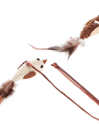 CattyMan 開心鳥魚杆逗貓棒 (84377) (顏色隨機出貨)