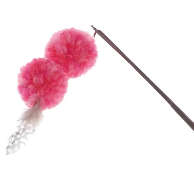 Cattyman 羊毛球魚杆貓玩具 (84385)