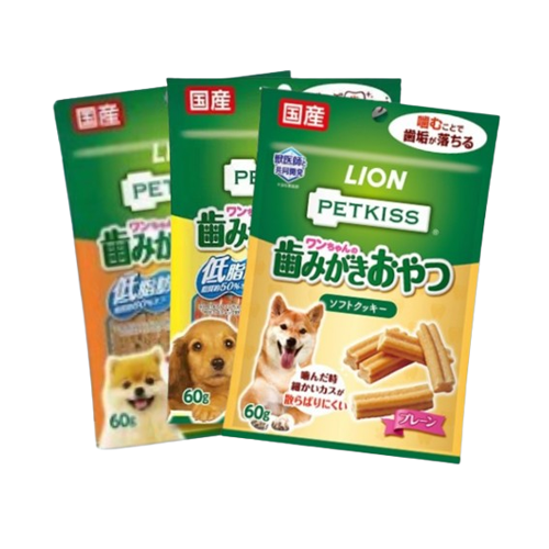 (11月限時優惠)滿$700,即送: LION獅王 PETKISS 潔齒狗小食 1包! (款式隨機) (原價:$28-30)(此優惠可與其他會員優惠使用)