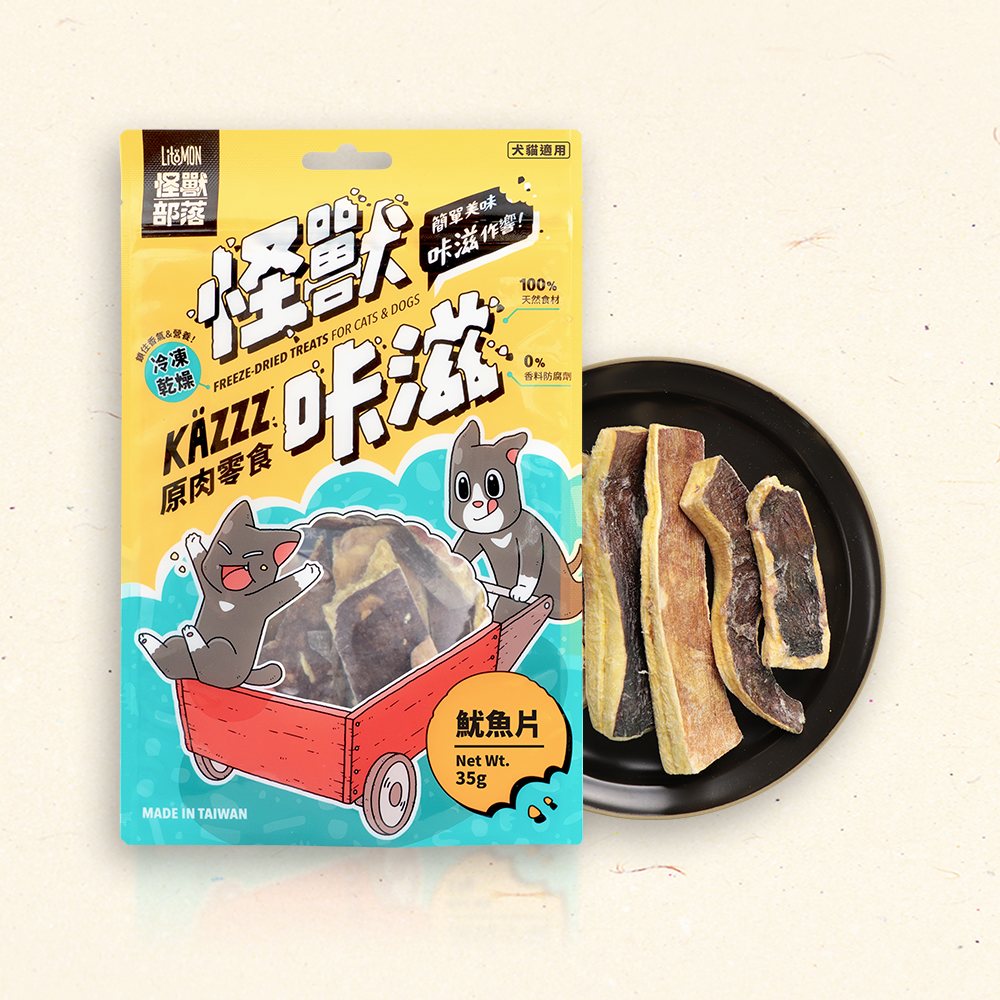 怪獸部落 - 怪獸咔滋 凍乾魷魚片 35g